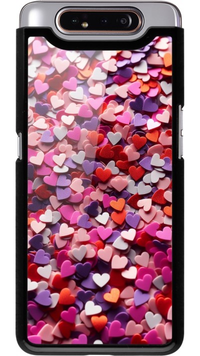 Samsung Galaxy A80 Case Hülle - Valentin 2025 Konfetti