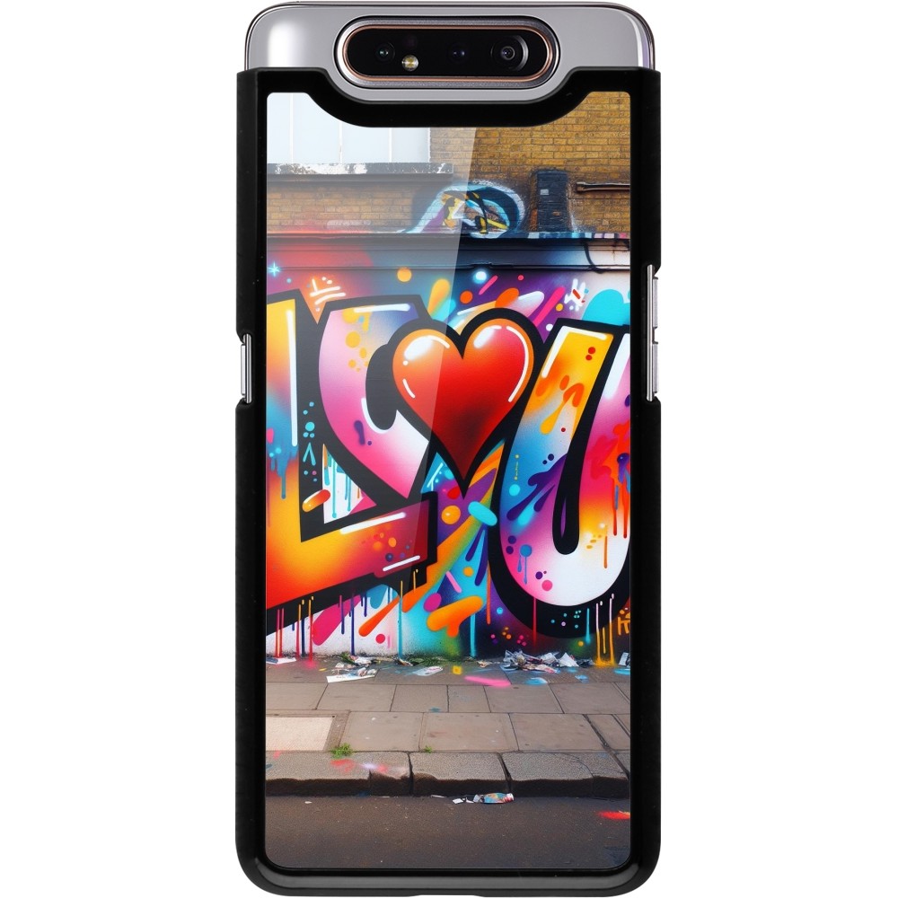 Samsung Galaxy A80 Case Hülle - Valentin 2025 Liebe U Tag