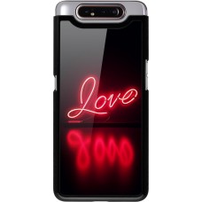 Samsung Galaxy A80 Case Hülle - Valentine 2025 Neon Liebe