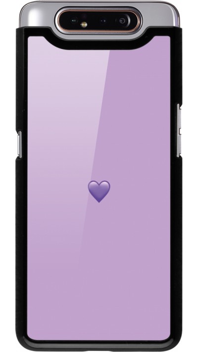 Coque Samsung Galaxy A80 - Valentine 2023 purpule single heart