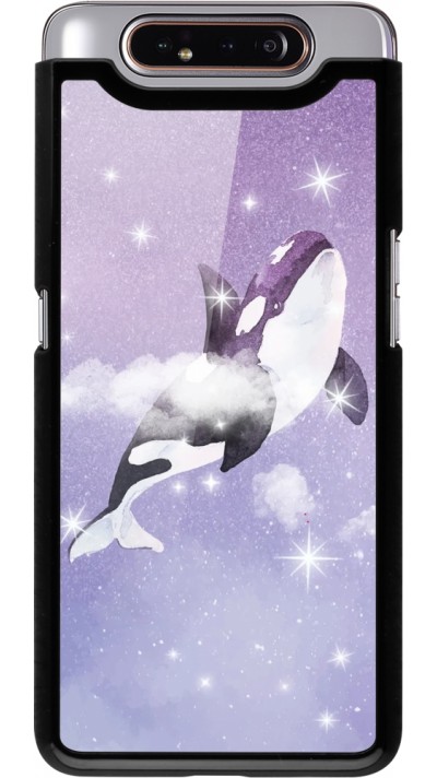 Coque Samsung Galaxy A80 - Whale in sparking stars
