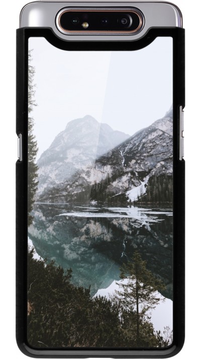 Coque Samsung Galaxy A80 - Winter 22 snowy mountain and lake