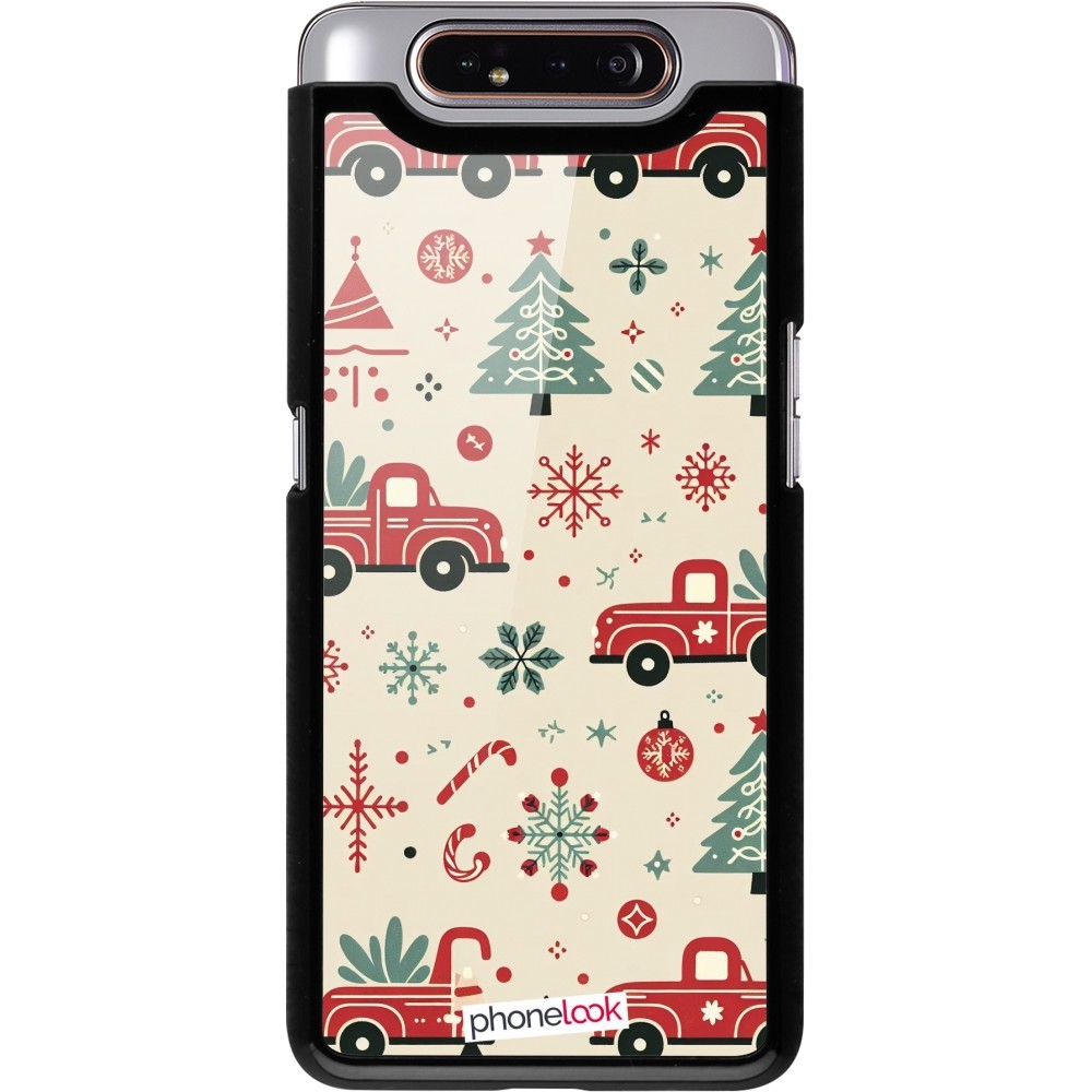 Samsung Galaxy A80 Case Hülle - Weihnachten 2024 Lkw Tanne