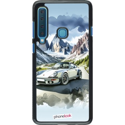 Coque Samsung Galaxy A9 - Porsche 911 Mountain Watercolor