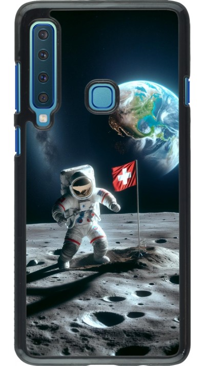 Coque Samsung Galaxy A9 - Astro Suisse sur lune