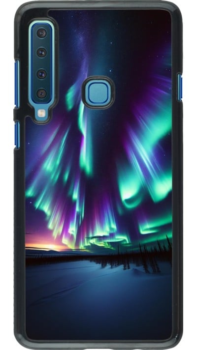 Samsung Galaxy A9 Case Hülle - Funkelndes Nordlicht