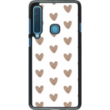 Samsung Galaxy A9 Case Hülle - Autumn 2024 brown hearts