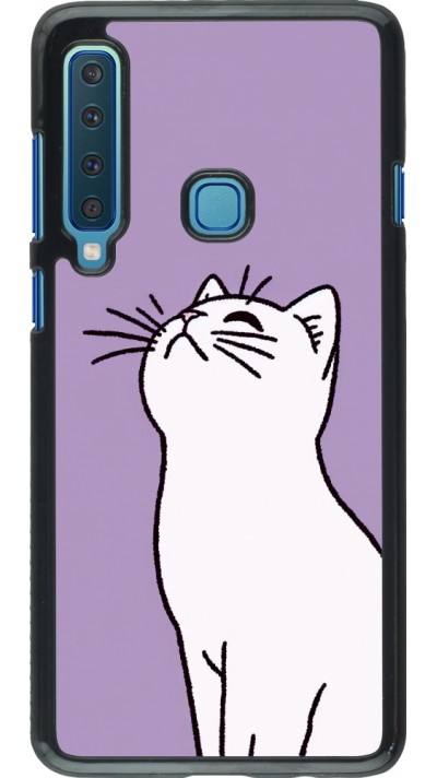 Samsung Galaxy A9 Case Hülle - Chat auf lila Hintergrund
