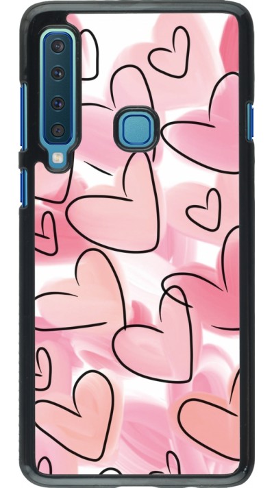 Coque Samsung Galaxy A9 - Easter 2023 pink hearts