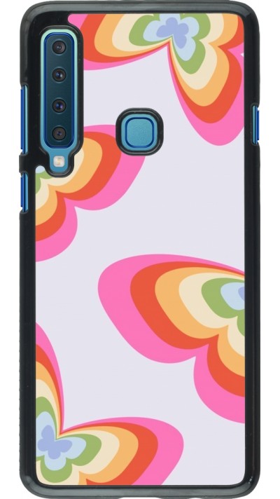 Samsung Galaxy A9 Case Hülle - Easter 2024 rainbow butterflies