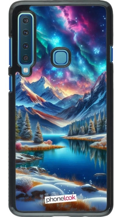 Samsung Galaxy A9 Case Hülle - Fantasiebergsee Himmel Sterne