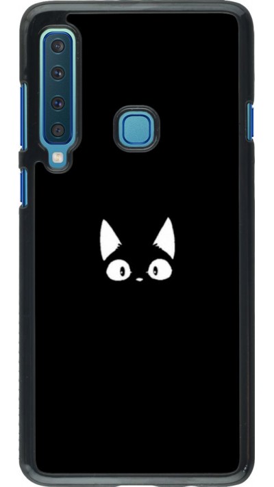 Coque Samsung Galaxy A9 - Funny cat on black Coque Samsung Galaxy A9 - Funny cat on black