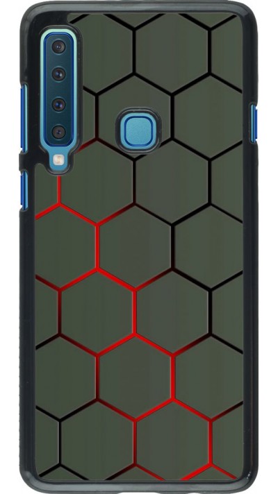 Coque Samsung Galaxy A9 - Geometric Line red Coque Samsung Galaxy A9 - Geometric Line red