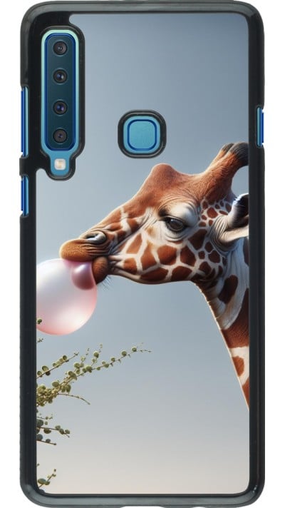 Samsung Galaxy A9 Case Hülle - Giraffe mit Blase