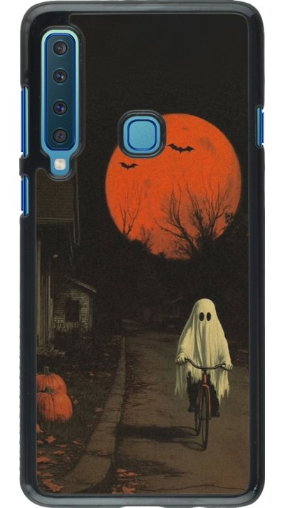 Coque Samsung Galaxy A9 - Halloween 2025 Ghost on a bicycle Coque Samsung Galaxy A9 - Halloween 2025 Ghost on a bicycle