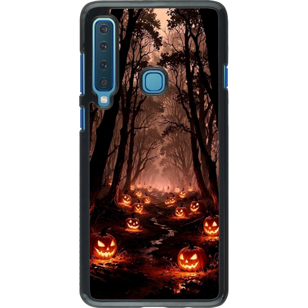 Coque Samsung Galaxy A9 - Halloween 2025 Road of Terrifying Pumpkins