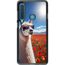 Samsung Galaxy A9 Case Hülle - Lama Chic in Mohnblume