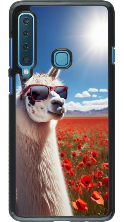 Samsung Galaxy A9 Case Hülle - Lama Chic in Mohnblume