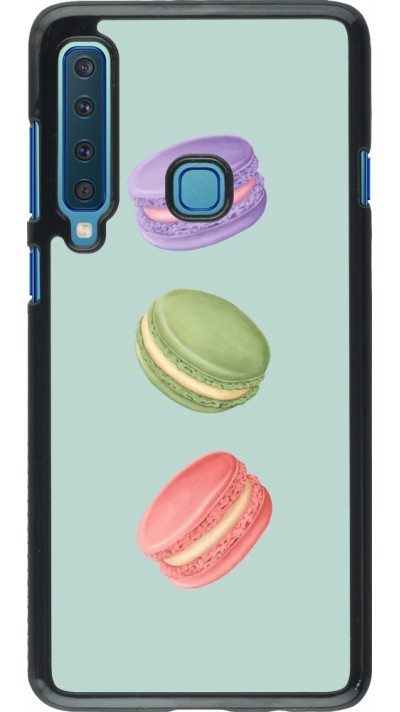 Coque Samsung Galaxy A9 - Macarons on green background