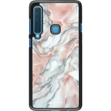 Samsung Galaxy A9 Case Hülle - Rosa Leuchtender Marmor