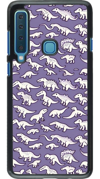 Coque Samsung Galaxy A9 - Mini dino pattern violet