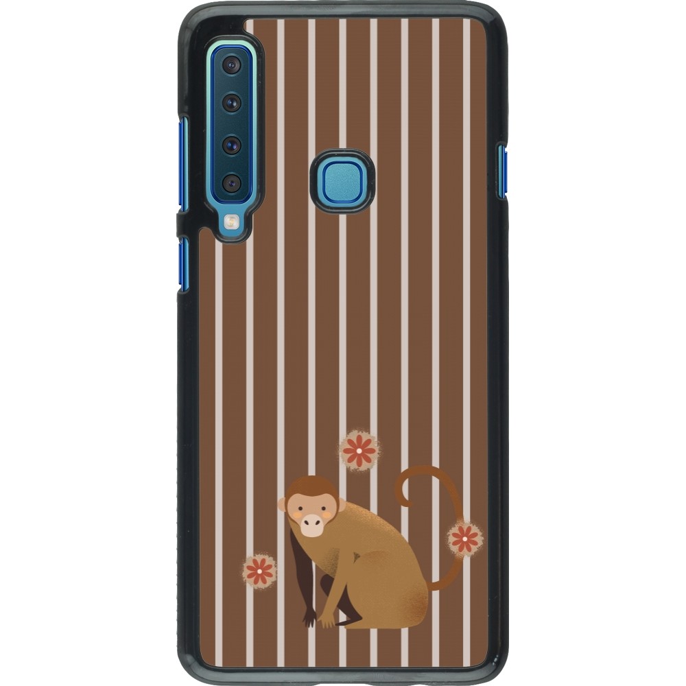Samsung Galaxy A9 Case Hülle - Monkey with stripes