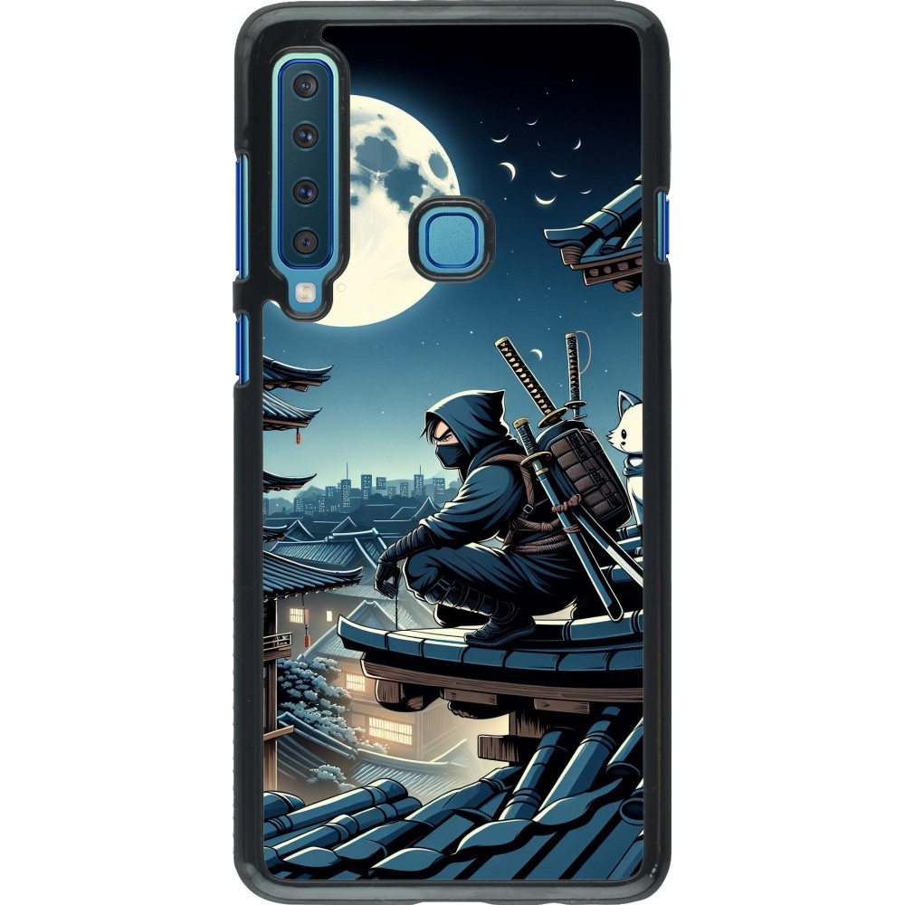 Coque Samsung Galaxy A9 - Ninja sous la lune