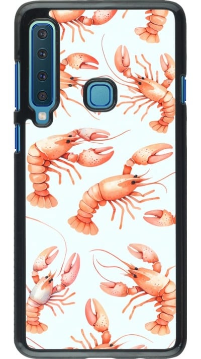 Samsung Galaxy A9 Case Hülle - Muster von pastellfarbenen Hummern