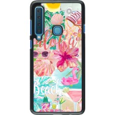 Samsung Galaxy A9 Case Hülle - Preppy Collage Aloha