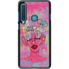 Samsung Galaxy A9 Case Hülle - Psychedelic pink mushroom