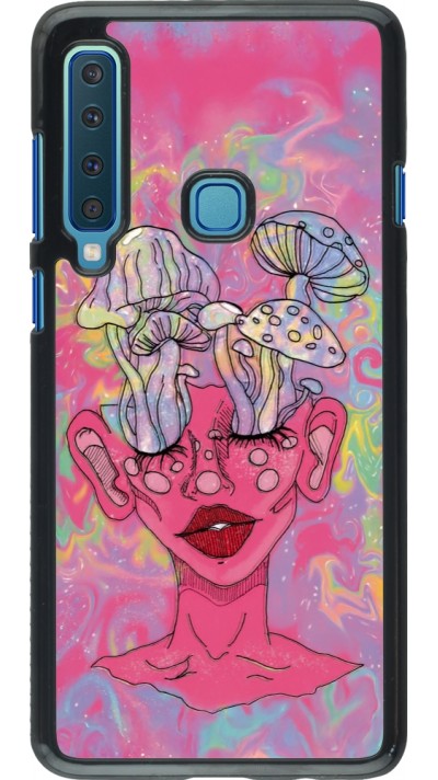 Samsung Galaxy A9 Case Hülle - Psychedelic pink mushroom