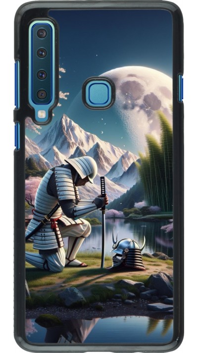 Samsung Galaxy A9 Case Hülle - Samurai Katana Mond