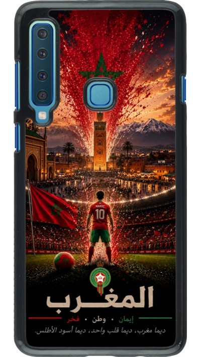 Coque Samsung Galaxy A9 - Football Maroc splash 2026