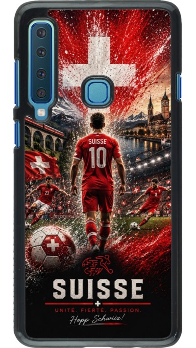 Coque Samsung Galaxy A9 - Football Suisse splash 2026