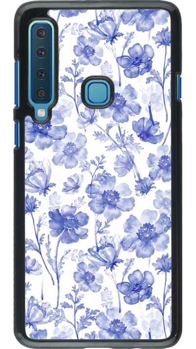 Coque Samsung Galaxy A9 - Spring 23 watercolor blue flowers