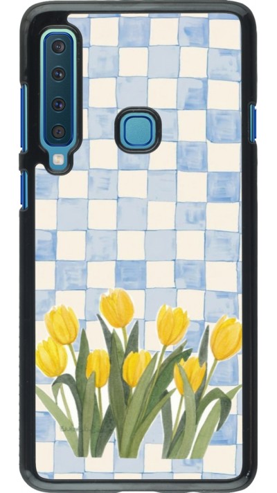 Coque Samsung Galaxy A9 - Blue vichy tulips 2026