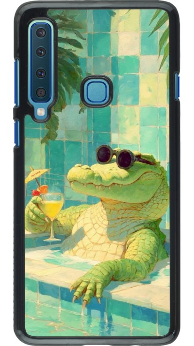 Coque Samsung Galaxy A9 - Crocodile in the swimming pool Summer 2026