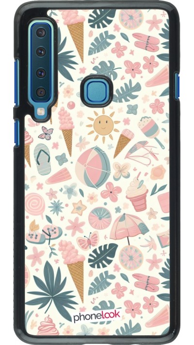 Samsung Galaxy A9 Case Hülle - Sommer Pink Muster