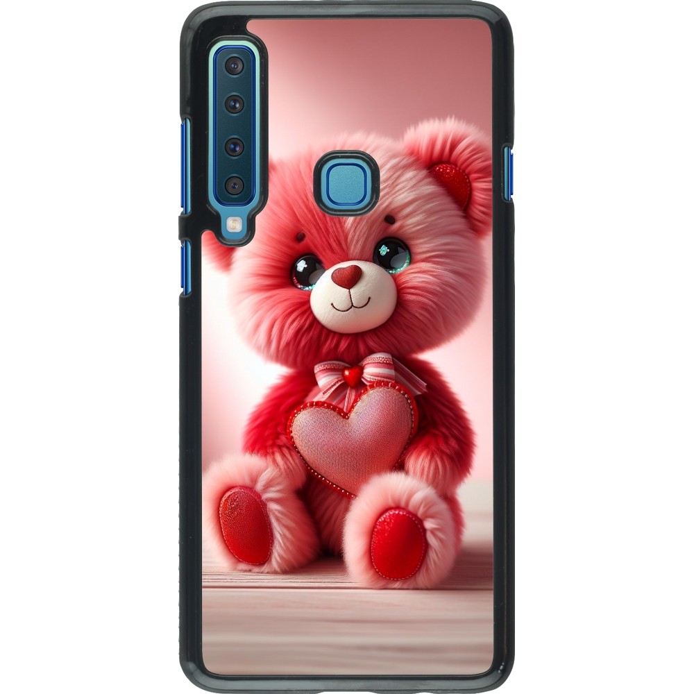 Samsung Galaxy A9 Case Hülle - Valentin 2024 Rosaroter Teddybär