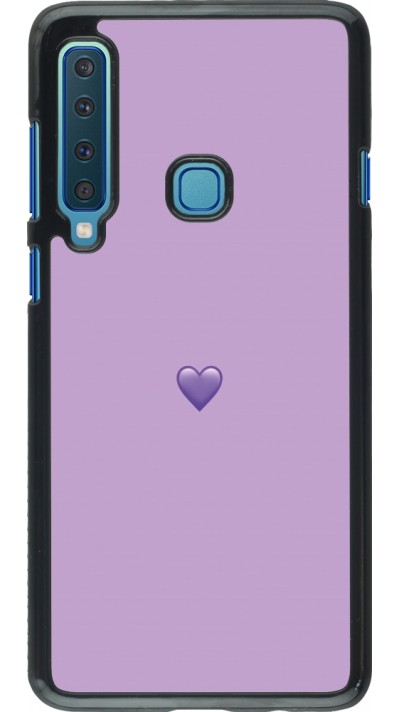 Coque Samsung Galaxy A9 - Valentine 2023 purpule single heart