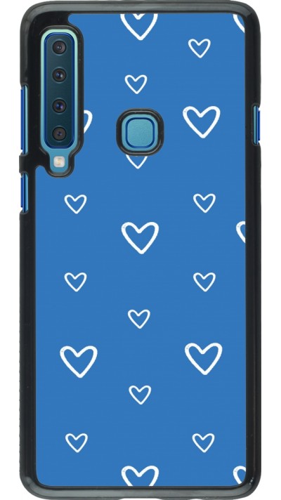 Coque Samsung Galaxy A9 - Valentine 2023 blue hearts