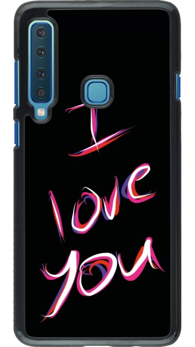 Coque Samsung Galaxy A9 - Valentine 2023 colorful I love you
