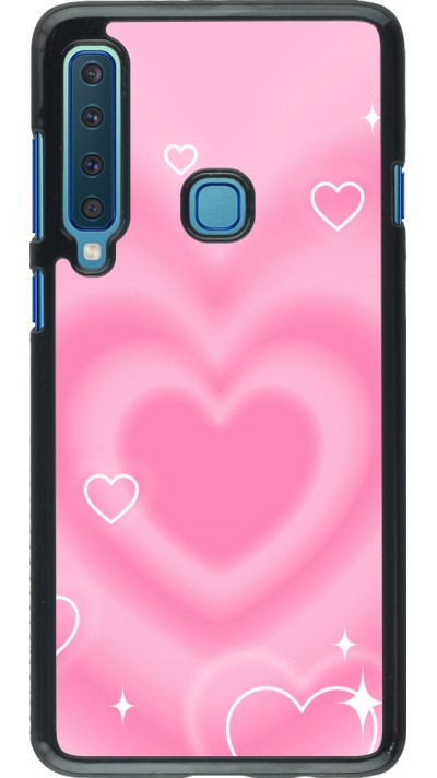 Coque Samsung Galaxy A9 - Valentine 2023 degraded pink hearts