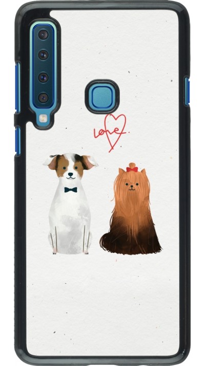 Coque Samsung Galaxy A9 - Valentine 2023 love dogs