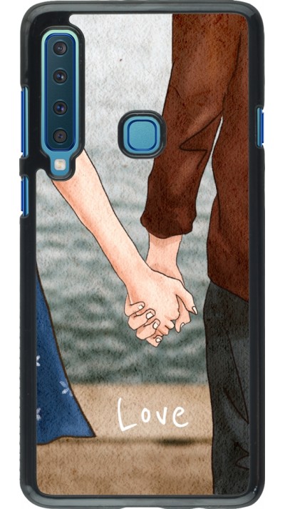 Coque Samsung Galaxy A9 - Valentine 2023 lovers holding hands