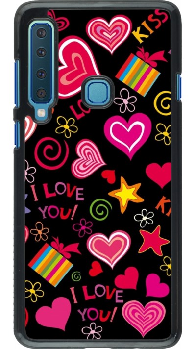 Samsung Galaxy A9 Case Hülle - Valentine 2023 love symbols