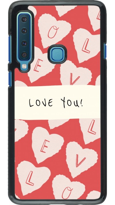 Coque Samsung Galaxy A9 - Valentine 2023 love you note