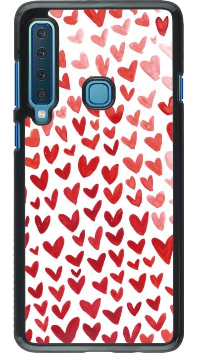 Coque Samsung Galaxy A9 - Valentine 2023 multiple red hearts