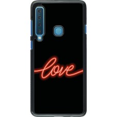 Samsung Galaxy A9 Case Hülle - Valentine 2023 neon love