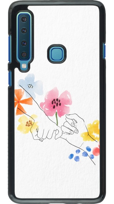 Coque Samsung Galaxy A9 - Valentine 2023 pinky promess flowers
